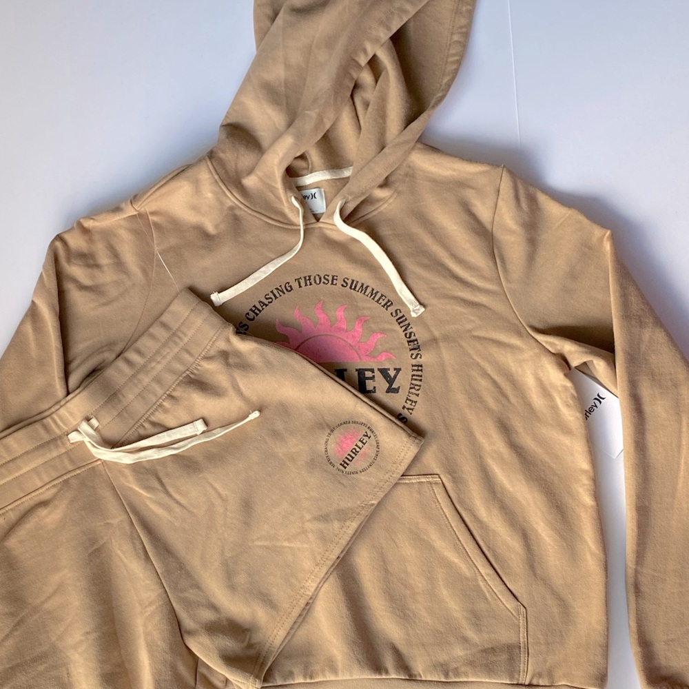 Hurley hoodie and short set